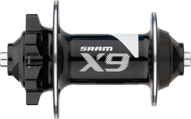 SRAM X9 Disc 6-bolt front hub - black/front wheel only/32/5 mm Quick Release