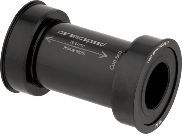 CeramicSpeed Eje de pedalier BB386EVO Shimano Coated 46 x 86,5 mm - black/BB386 Evo