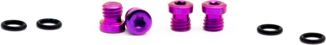 OAK Components Juego de tornillos de titanio para SRAM Bleedport DOT - purple