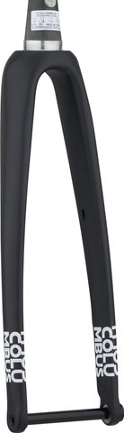 Columbus Horquilla de carbono Futura Disc - black mate/1 1/8" - 1,5" tapered/28"/100 mm/12 mm Eje Pasante/45 