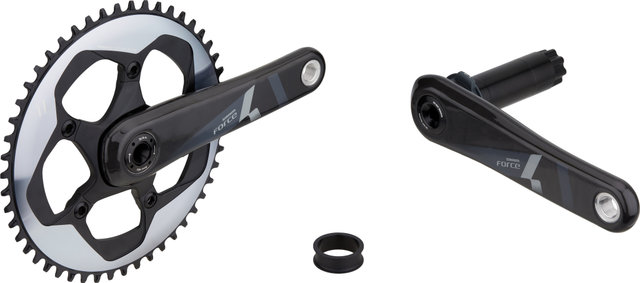 SRAM Force 1 Kurbelgarnitur 30 mm Achse 11-fach - Werkstattverpackung - black/50/165,0 mm