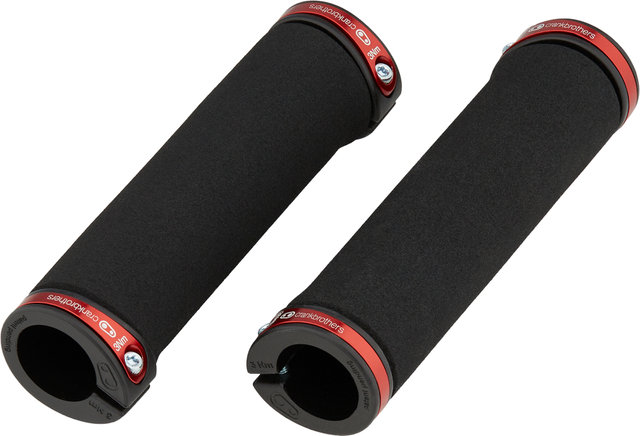 Puños de manillar Cobalt Lock On - negro-rojo/130 mm Puños de manillar Cobalt Lock On - negro-rojo/130 mm
