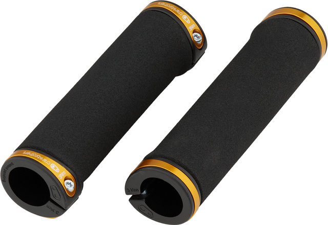 crankbrothers Cobalt Lock On Grips - black-gold/130 mm