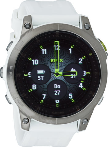 Garmin epix Gen2 Sapphire Titanium GPS Multisport Smartwatch - snow white-titanium/universal