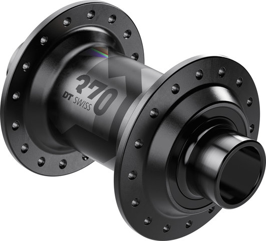 DT Swiss Moyeu avant 370 Dirt Jump Non-Disc - noir | 32 | axe traversant de 20 mm | roue avant uniquement