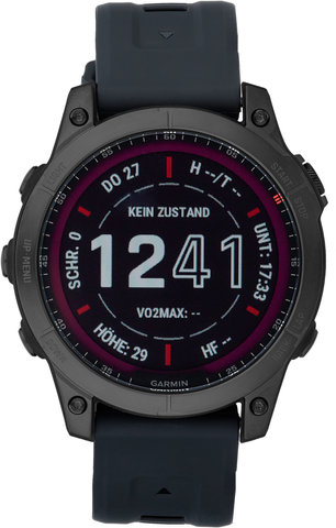 Garmin fenix 7 Sapphire Solar Titan GPS Multisport Smartwatch - black-slate grey/universal