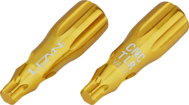 Lezyne CNC TLR Valve Caps - gold/Presta
