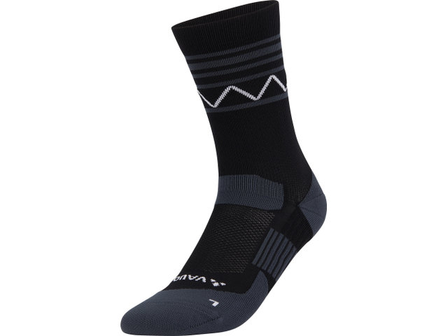 Chaussettes Bike Socks Mid - black-white/39-41