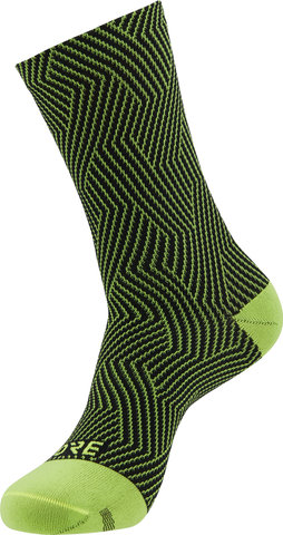 C3 Mid Socks - neon yellow-black/41-43