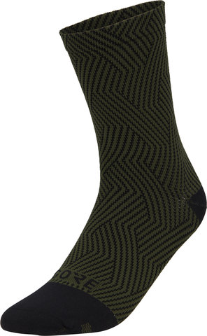 C3 Socken mittellang - utility green-black/41-43