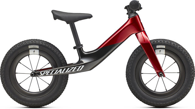 Hotwalk Carbon 12" Kids Bike - red tint over flake silver base-carbon-white-gold/universal