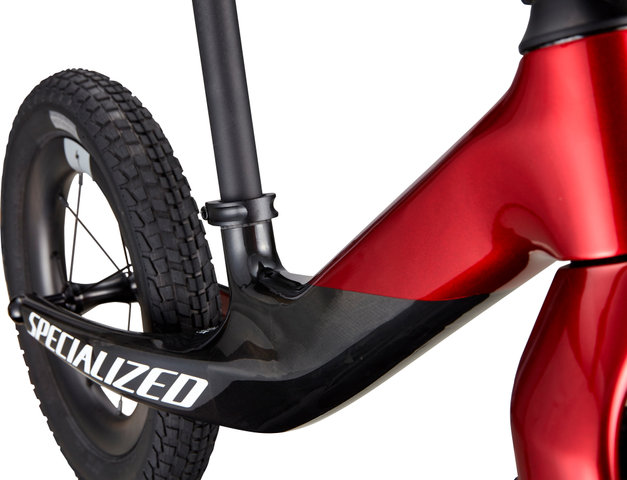 Specialized Hotwalk Carbon 12" Kinder Laufrad - red tint over flake silver base-carbon-white-gold/universal