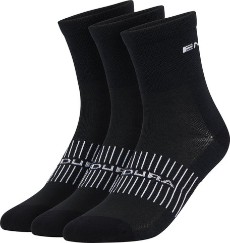 Endura Coolmax Race Socks, 3-Pack - black/42.5-47