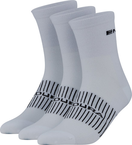 Endura Calcetines Coolmax Race paquete de 3 pares - white/42,5-47