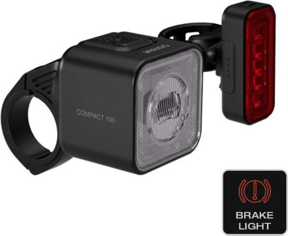 OSRAM Juego de Iluminación LEDsBIKE Compact 100 con Aprobación StVZO - negro