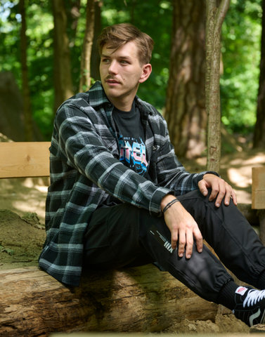 Loose Riders Hallerbos Flannel Shirt - blue | S