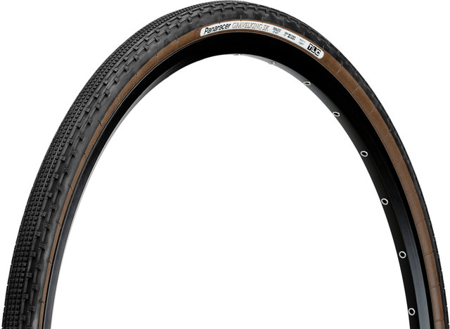 Panaracer GravelKing SK TLC 28" Folding Tyre Set of 2 - black-brown/32-622 (700x32c)