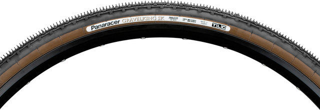 GravelKing SK TLC 28" Folding Tyre Set of 2 - black-brown/32-622 (700x32c)