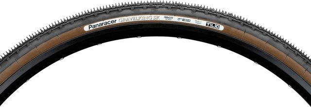 Panaracer Cubierta plegable GravelKing SK TLC 28" en set de 2 - black-brown/32-622 (700x32C)