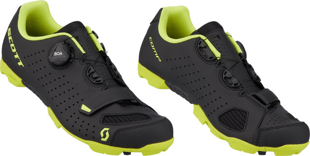 Scott MTB Comp BOA Shoes - matt black-sulphur yellow/42