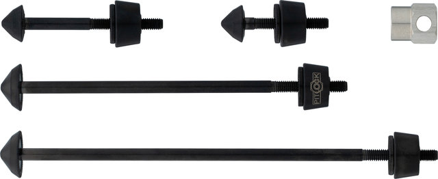 Pitlock Set de seguridad 03/LH ruedas delantera + trasera + luces/soporte - negro