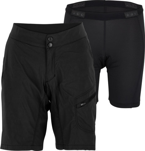 Pantalones cortos para damas Hummvee Lite Shorts con pantalón interior - black/S