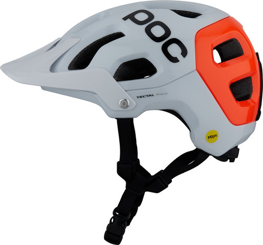 POC Casco Tectal Race NFC MIPS - hydrogen white-fluorescent orange avip/55 - 58 cm