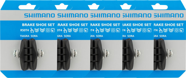 Shimano Zapatas de frenos R50T4 para Tiagra, Sora - 5 pares - negro