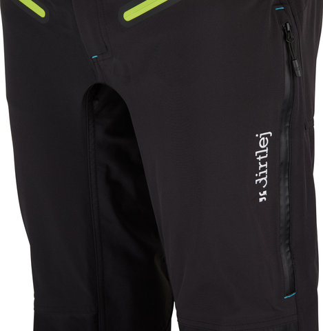 dirtlej Pantalones Trailscout Waterproof - black-lime/M