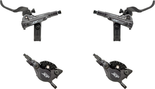 Shimano XT BR-M8100 Disc Brake Set w/ Sintered Pads J-Kit - black/set (front+rear)