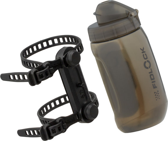 FIDLOCK Sistema de portabidones TWIST uni base con bidón de 450 ml - negro-transparente/450 ml