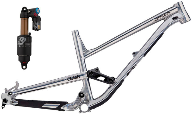 COMMENCAL Kit de Cadre Clash 27,5" avec Amortisseur Fox Float X2 - high polished/L