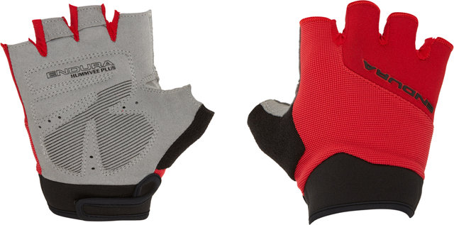 Kids' Hummvee Plus Mitt Half Finger Gloves - red/L