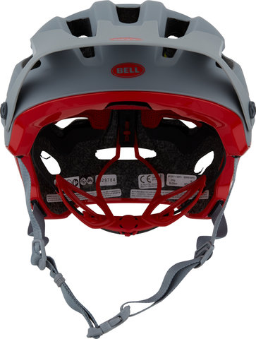 4Forty MIPS Helmet - cliffhanger matte gray-gloss crimson/55 - 59 cm