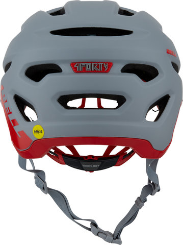 4Forty MIPS Helmet - cliffhanger matte gray-gloss crimson/55 - 59 cm