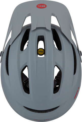 4Forty MIPS Helmet - cliffhanger matte gray-gloss crimson/55 - 59 cm