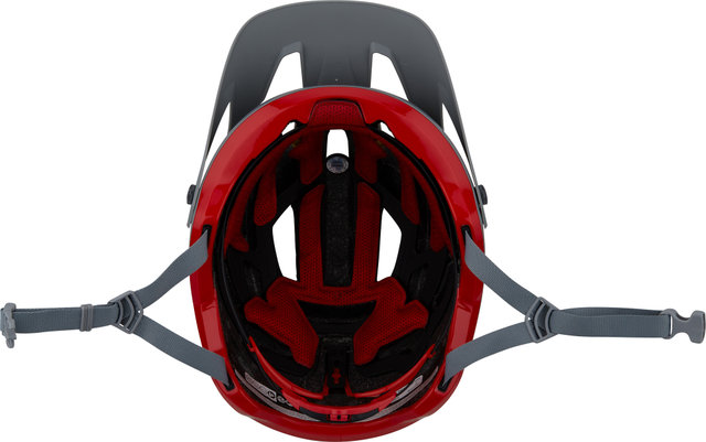 4Forty MIPS Helmet - cliffhanger matte gray-gloss crimson/55 - 59 cm