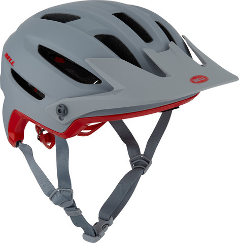 4Forty MIPS Helmet - cliffhanger matte gray-gloss crimson/55 - 59 cm