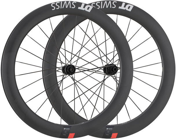 DT Swiss Juego de ruedas ARC 1100 DICUT 62 Carbon Disc Center Lock 28" - negro/28" set (RD 12x100 + RT 12x142) Shimano