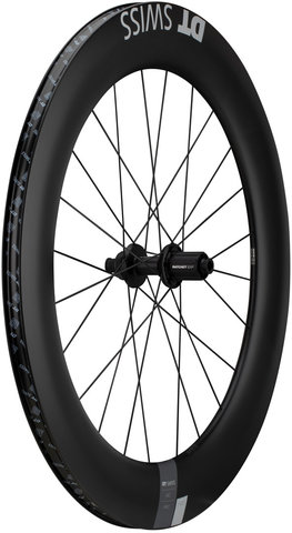 DT Swiss Juego de ruedas ARC 1400 DICUT 80 Carbon Disc Center Lock 28" - negro/28" set (RD 12x100 + RT 12x142) Shimano