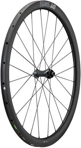 DT Swiss Set de Roues en Carbone CRC 1100 SPLINE 38 Disc CL 28" Tubular - noir/Set de 28" (avant 12x100 + arrière 12x142) Shimano