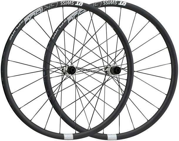 DT Swiss Juego de ruedas GR 1600 SPLINE 25 Disc Center Lock 27,5" - negro/27,5" set (RD 12x100 + RT 12x142) Shimano