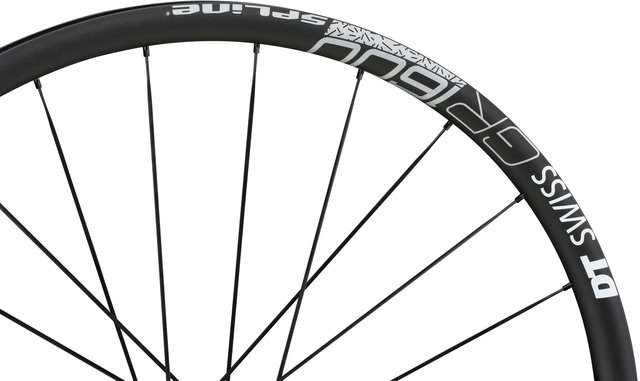 DT Swiss Juego de ruedas GR 1600 SPLINE 25 Disc Center Lock 27,5" - negro/27,5" set (RD 12x100 + RT 12x142) Shimano