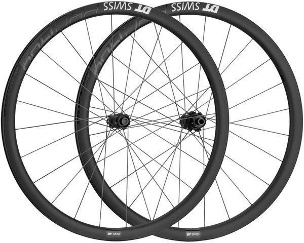 DT Swiss Set de Roues en Carbone PRC 1400 SPLINE 35 Disc Center Lock 28" - UD Carbon/Set de 28" (avant 12x100 + arrière 12x142) Shimano