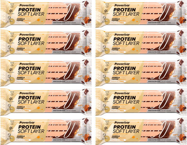 Powerbar Protein Soft Layer Proteinriegel - 10 Stück - vanilla toffee/400 g