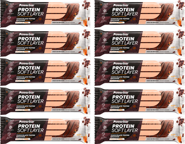 Barrita de proteínas Protein Soft Layer - 10 unidades - chocolate toffee-brownie/400 g