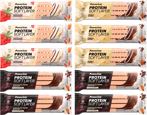 Powerbar Protein Soft Layer Protein Bar - 10 Pack - mixed/400 g