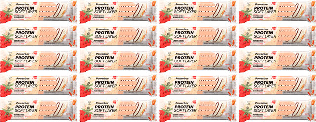 Protein Soft Layer Proteinriegel - 20 Stück - strawberry-white chocolate/800 g