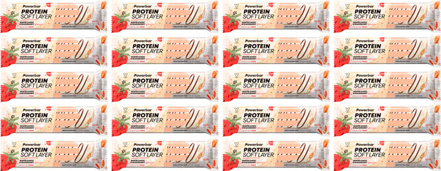 Powerbar Barrita de proteínas Protein Soft Layer - 20 unidades - strawberry-white chocolate/800 g