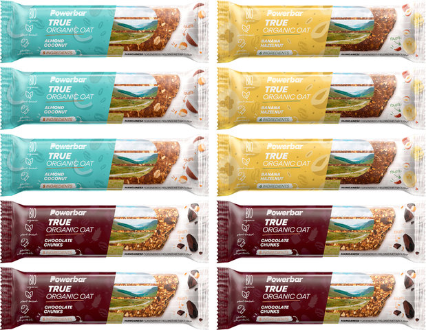 Powerbar True Organic Oat Energy Bar - 10 Pack - mixed/400 g